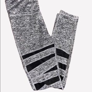 Grey Mesh Leggings